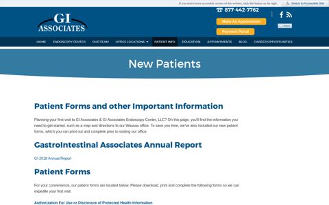 New Patients - New Patient Information - GI Associates
