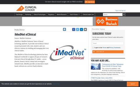 iMedNet eClinical - Clinical Leader