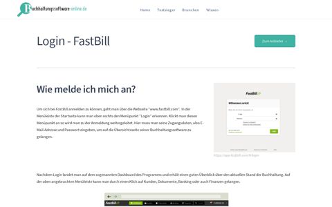 FastBill Login - Im Konto anmelden | Passwort zurücksetzen