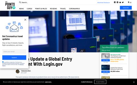 How to Update a Global Entry Account With Login.gov – The ...