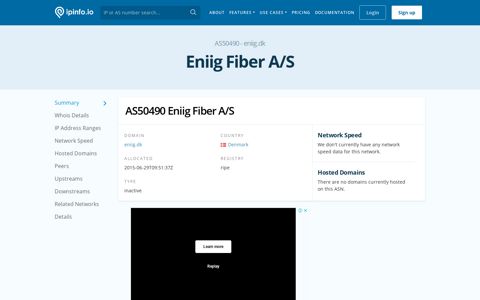 AS50490 Eniig Fiber A/S - IPinfo.io