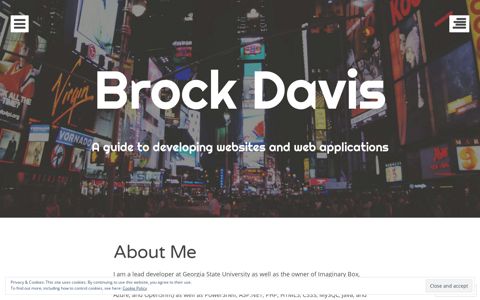 Brock Davis | A guide to developing websites and web ...