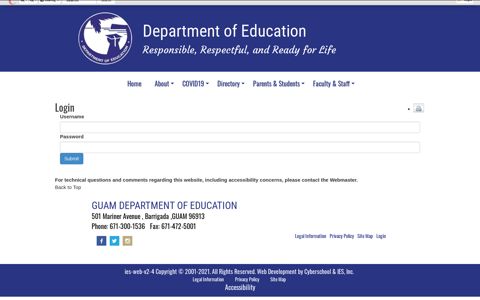 Login - GUAM DEPARTMENT OF EDUCATION