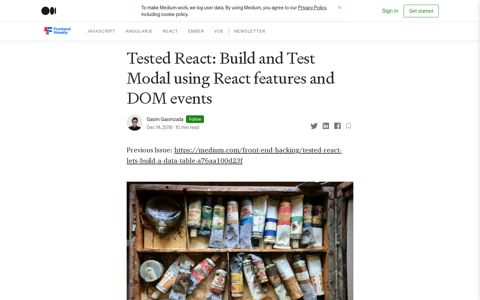 Tested React: Build and Test Modal using React features and ...