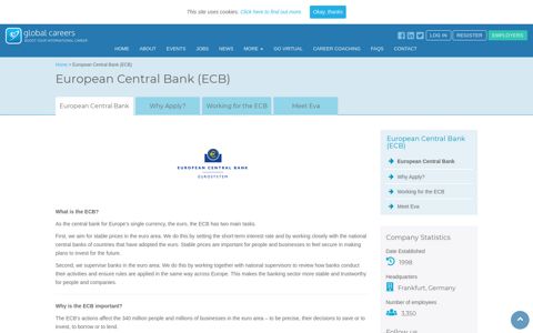 ECB Jobs - ECB Careers - European Central Bank Jobs