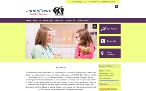 Home | Jamestown Pediatric Associates | Jamestown New York