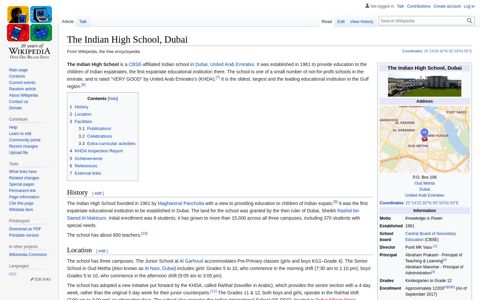 The Indian High School, Dubai - Wikipedia