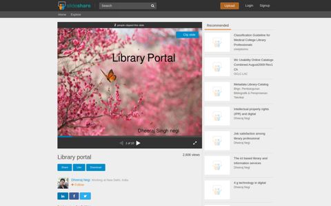 Library portal - SlideShare