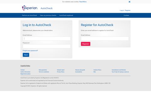 Login or Register - AutoCheck