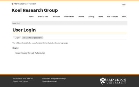 User Login | Koel Research Group