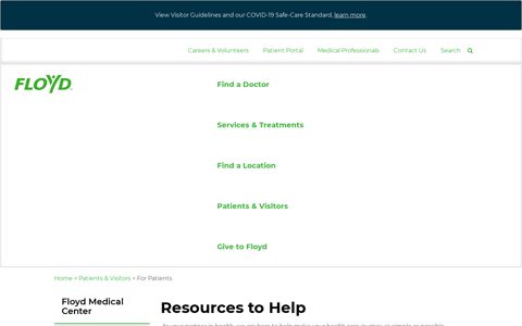 Patient Resources | Floyd Medical Center | Floyd Health