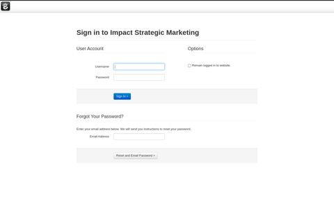 Login - Impact Strategic Marketing