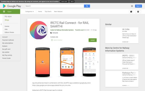 IRCTC Rail Connect - for RAIL SAARTHI - Apps on Google Play