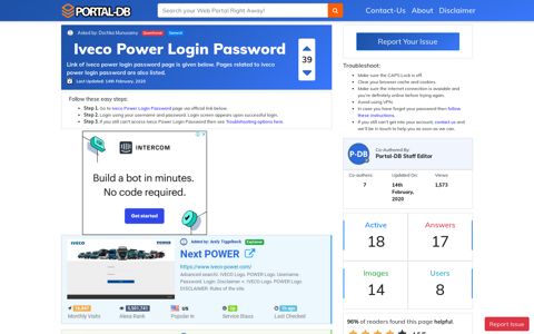 Iveco Power Login Password - Portal-DB.live