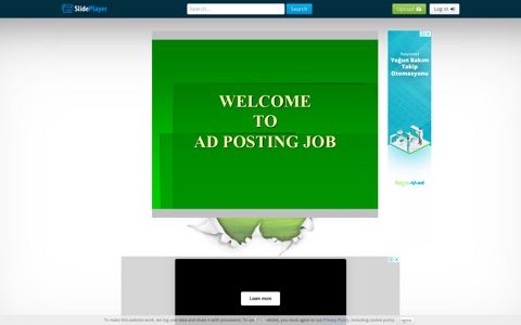 WELCOME TO AD POSTING JOB - ppt download - SlidePlayer