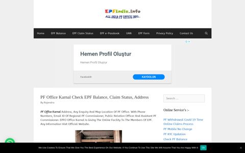 PF Office Karnal Check EPF Balance, Claim ... - EPFindia.info