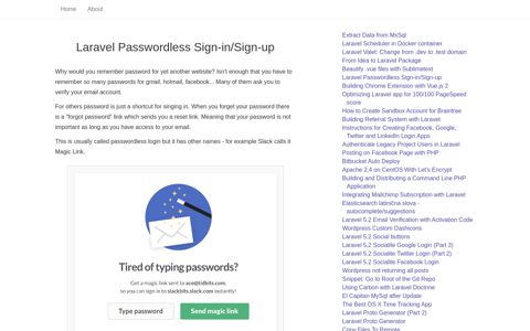 Laravel Passwordless Sign-in/Sign-up - Blog - Damir Miladinov