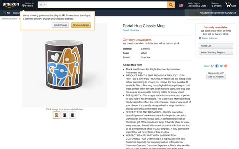 Portal Hug Classic Mug: Kitchen & Dining - Amazon.com