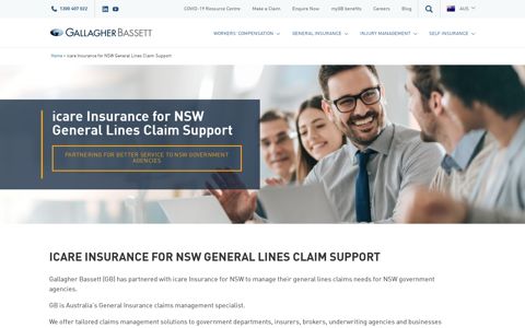 icare Insurance for NSW General Lines Support