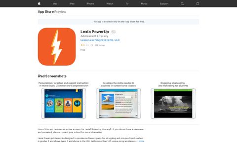 ‎Lexia PowerUp on the App Store