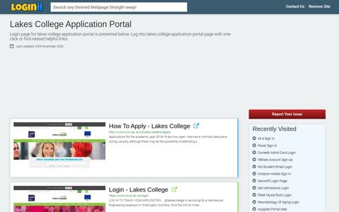 Lakes College Application Portal