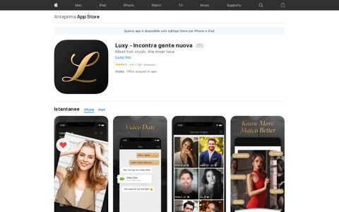 ‎Luxy - Incontra gente nuova su App Store