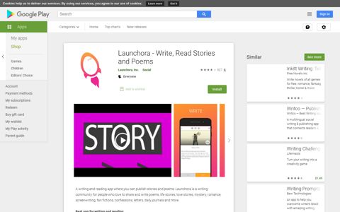 Launchora - Write, Read Stories and Poems – Apps on ...