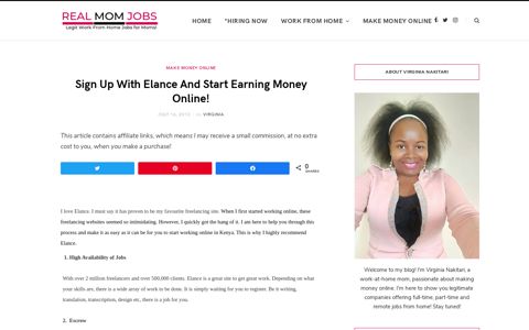 Sign Up With Elance And Start Earning Money Online! - Real ...