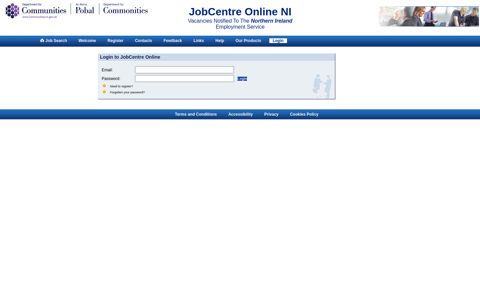 Login - JobCentre Online NI