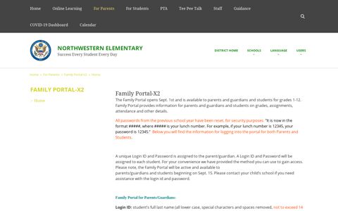Family Portal-X2 / Home - Wicomico County Public Schools