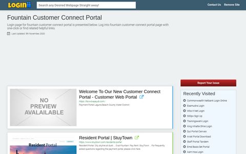 Fountain Customer Connect Portal - Loginii.com