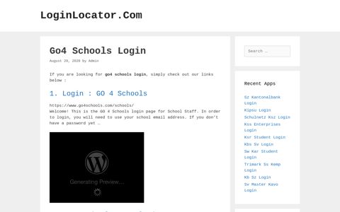 Go4 Schools Login - LoginLocator.Com
