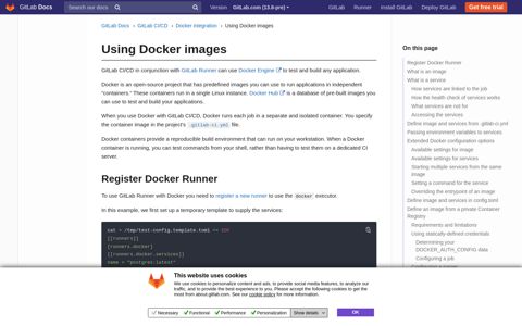 Using Docker images | GitLab - GitLab Docs