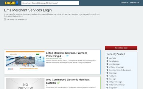 Ems Merchant Services Login - Loginii.com