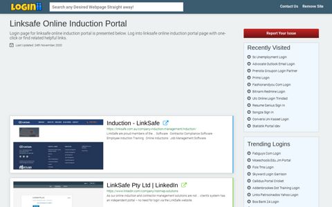 Linksafe Online Induction Portal - Loginii.com