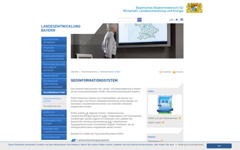 Geoinformationssystem | Landesentwicklung Bayern