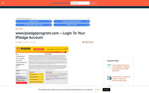 www.ipledgeprogram.com - Login To Your iPledge Account