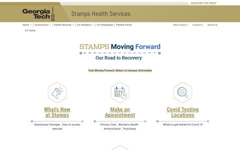 Home | Stamps Health Services | Georgia Tech | Atlanta, GA