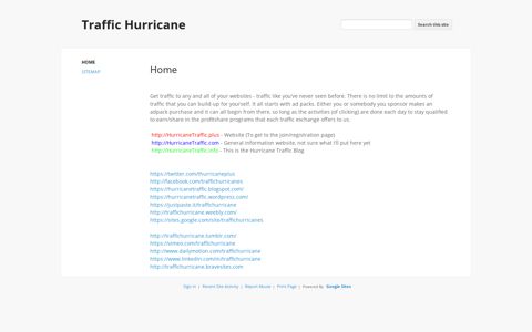 Traffic Hurricane - Google Sites