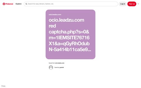 ocio.leadzu.com red captcha.php?s=0&m ... - Pinterest