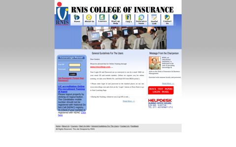 Welcome to RNIS College of Insurance >> Home