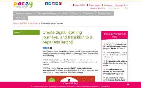 Create digital learning journeys | PACEY