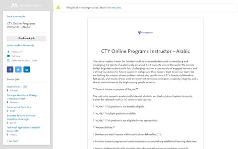 CTY Online Programs Instructor – Arabic - Helena | Mendeley ...