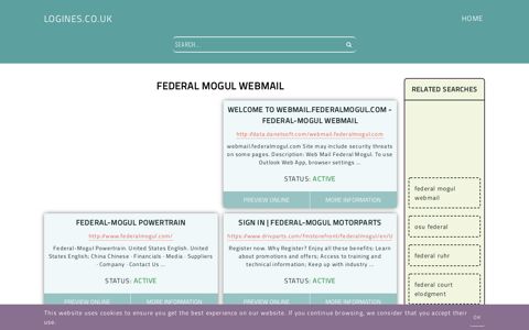federal mogul webmail - General Information about Login