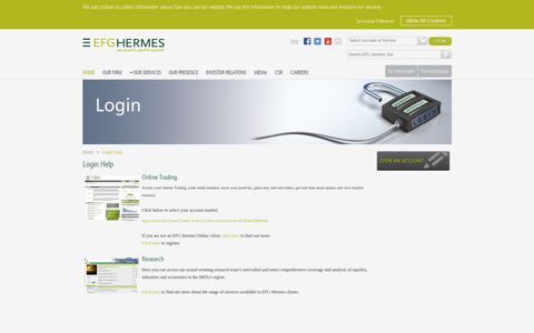 Login Help - EFG Hermes