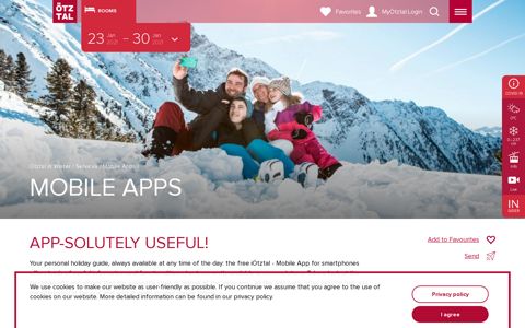 Useful mobile apps for holidays in Ötztal Tirol Austria - Oetztal