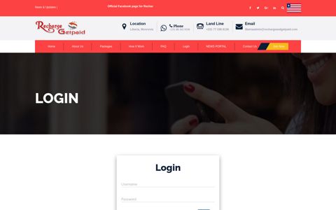 Login - Recharge And Getpaid