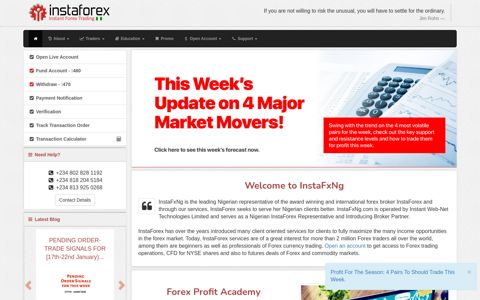 Instaforex Nigeria | Online Instant Forex Trading Services