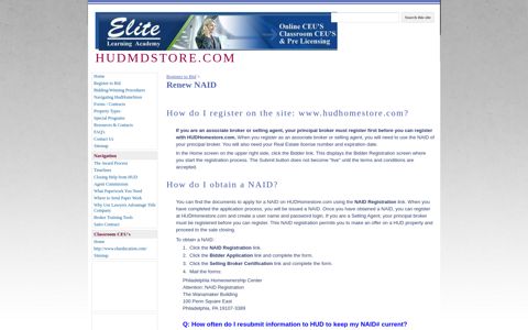 Renew NAID - HUDMDSTORE.COM - Google Sites