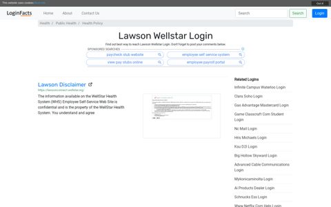 Lawson Wellstar Login - LoginFacts